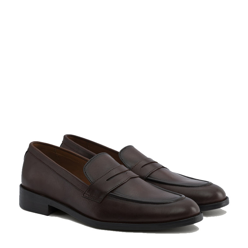 Baxton Leather Loafers For Men