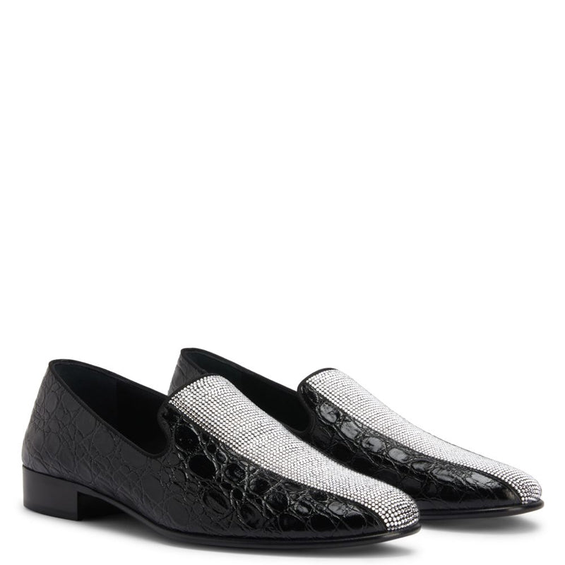 Croco Textured Handmade Design Leather Fashion Loafer