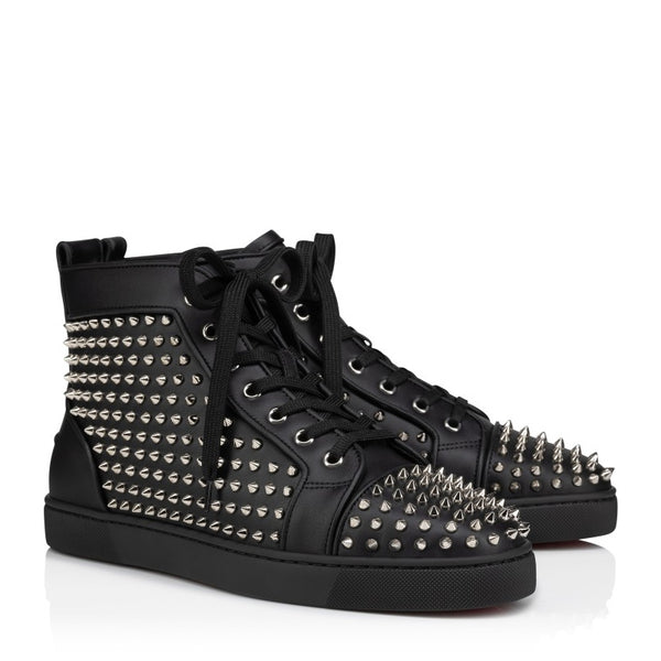 Men Casual Leather Lace Up High Sneakers