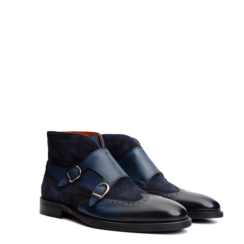 blue suede boots mens