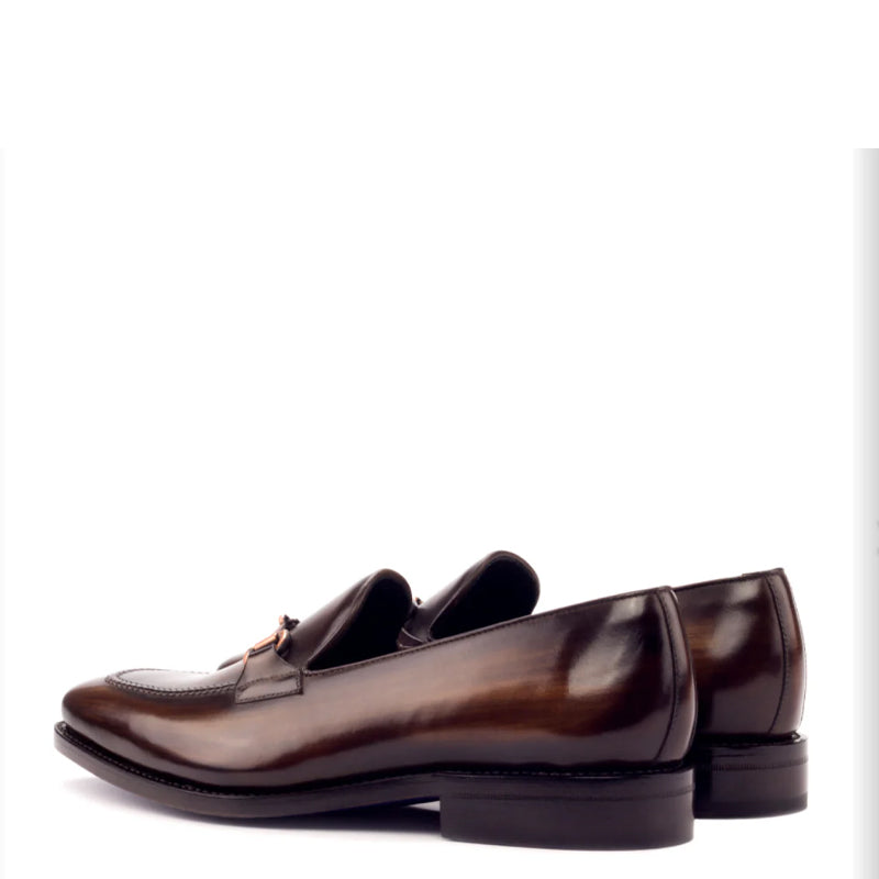 Polished Leather Penny Formal Loafers For Men