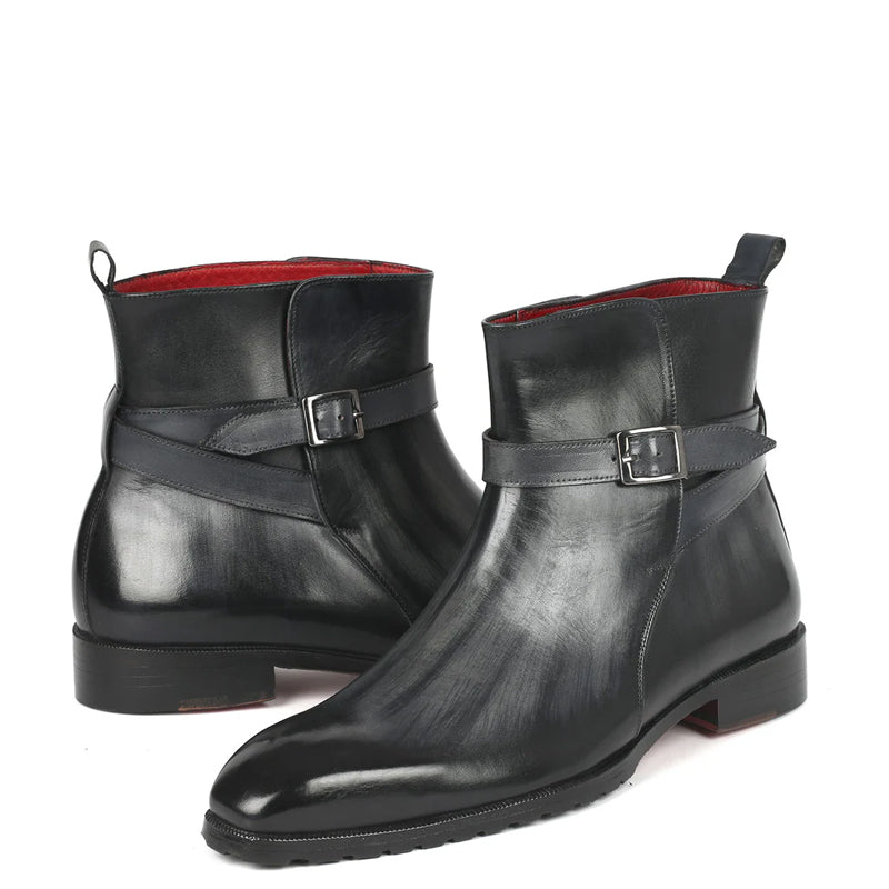 Patina Hand Painted Leather Jodhpur Boot