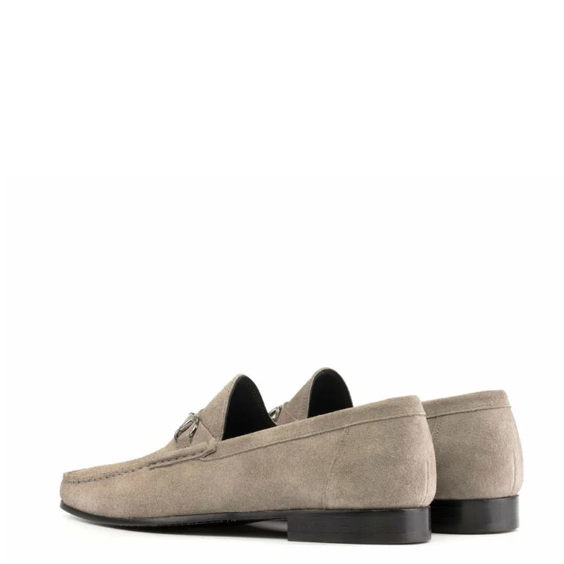 Men Suede Slip-On Casual Loafers With Buckle