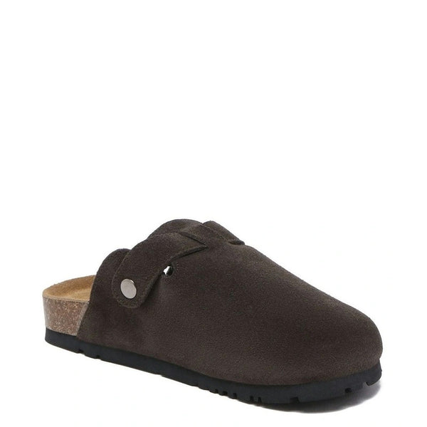 Stylish and Trendy Suede Sandal - Dark Brown