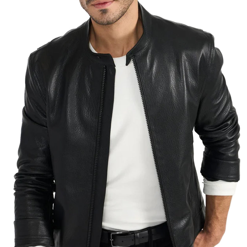 Andrew Black Men's Leather Jacket