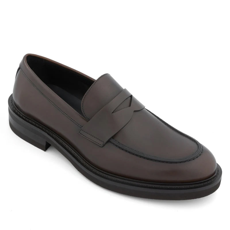 Classic Penny Solid Leather Loafers