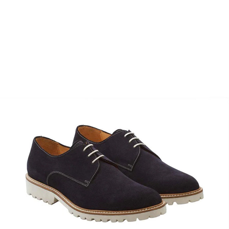 Classic Suede Leather Formal Derby Shoe Brown