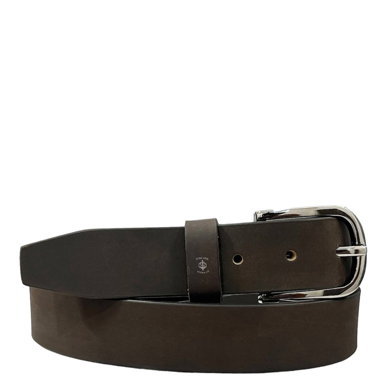 Ruvida Leather Belt Black