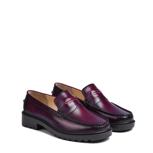 Alto Lite Leather Loafers - Wine