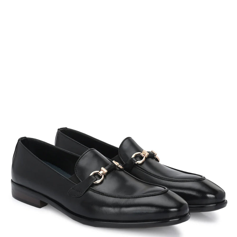 Men Handcrafted Formal Horsebit Leather Loafers