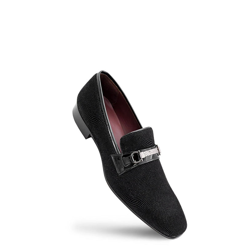 Gleaming Suede Formal Loafers