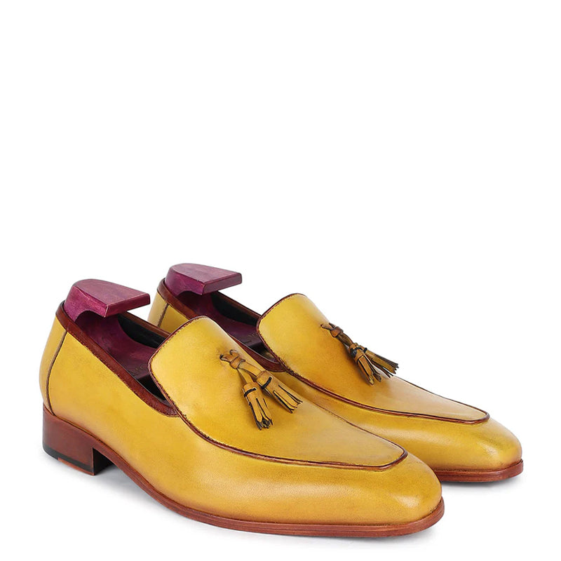 Cognac Canary Tassel Leather Loafer