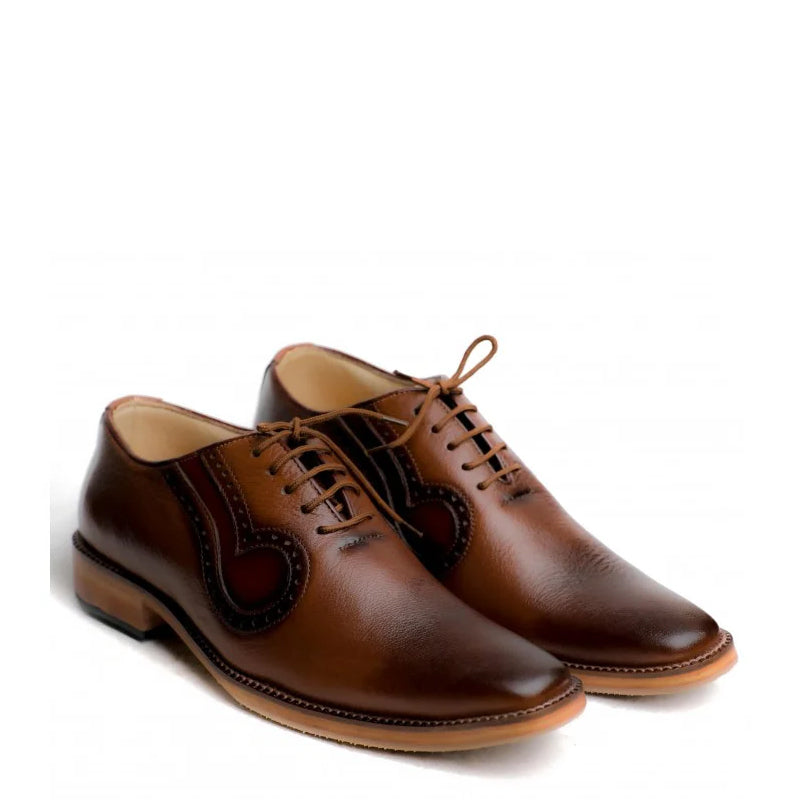 Handmade Leather Lace-Up Oxford Shoes