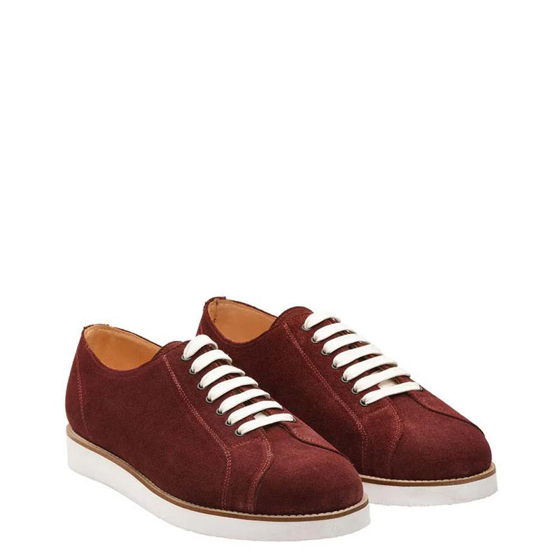 Classic Suede Lace Up Dark Brown Sneaker