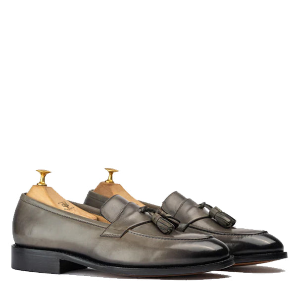 Beatrice Tassel Loafers - Gray