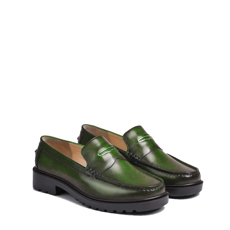 Alto Lite Leather Loafers Green