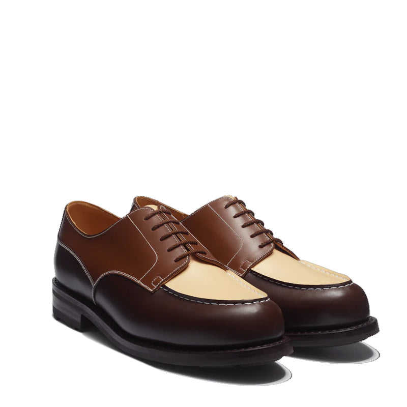 Leather Golf Derby Lace-up Shoes For Men