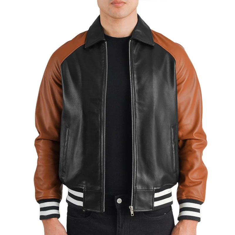 Men Solid Slim Fit Bomber Jacket