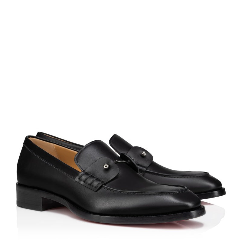 Men Solid Leather Loafers