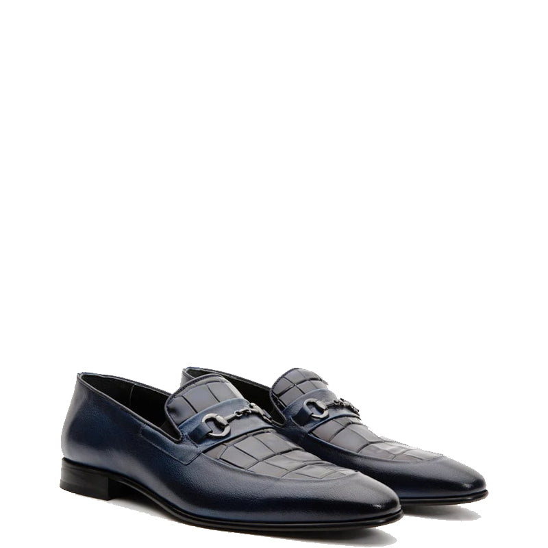 Black Men s Leather Slip On Shoe