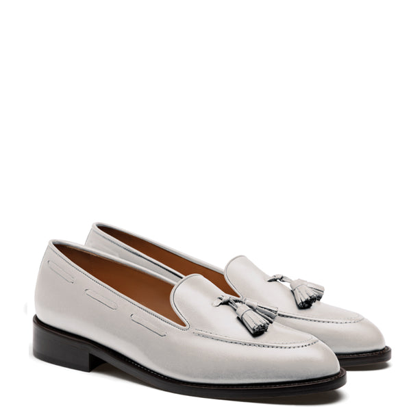 Men Handmade Solid Leather Tassel Loafer