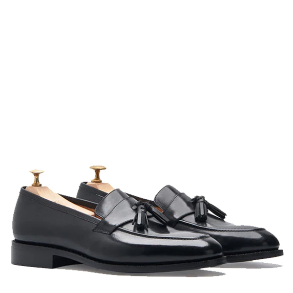 Beatrice Tassel Loafers - Black