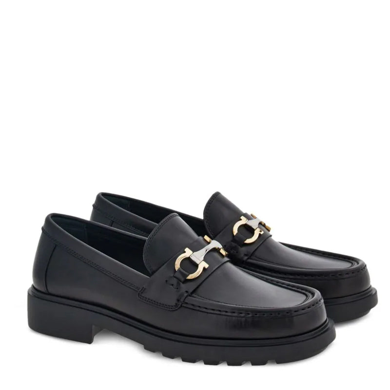 Alta Buckle Leather Loafer