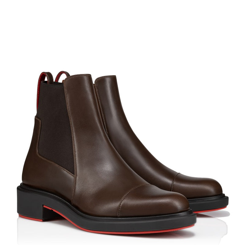 Leather Chelsea High Ankle Boots For Men