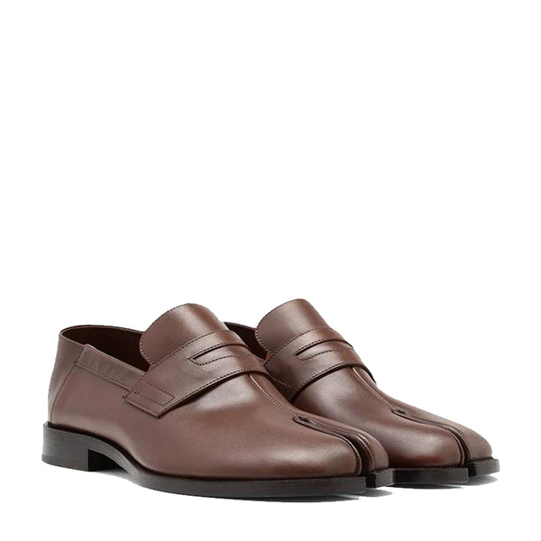 Tabi Leather Loafers - Brown