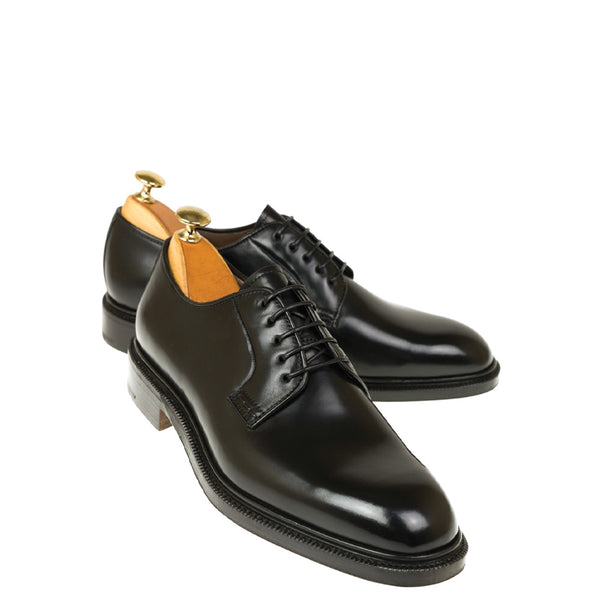 Classic Polished Leather Plain Derby Shoe