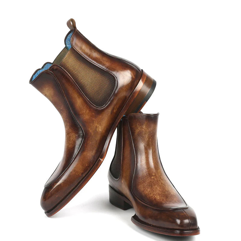 Luxury Pure Leather Handpainted Chelsea Boots