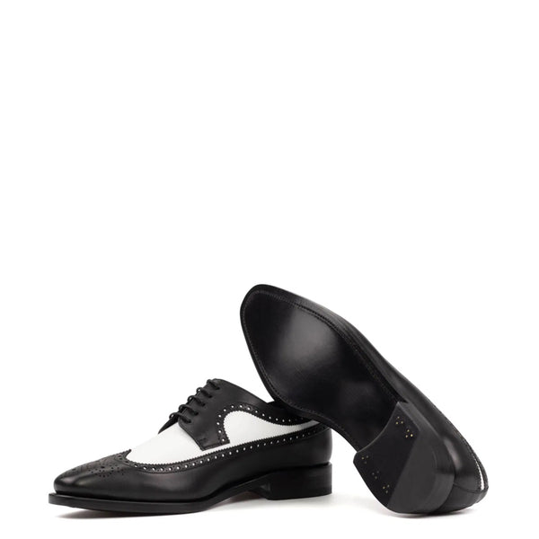 Wingtip Dual Solid Leather Oxford Shoe
