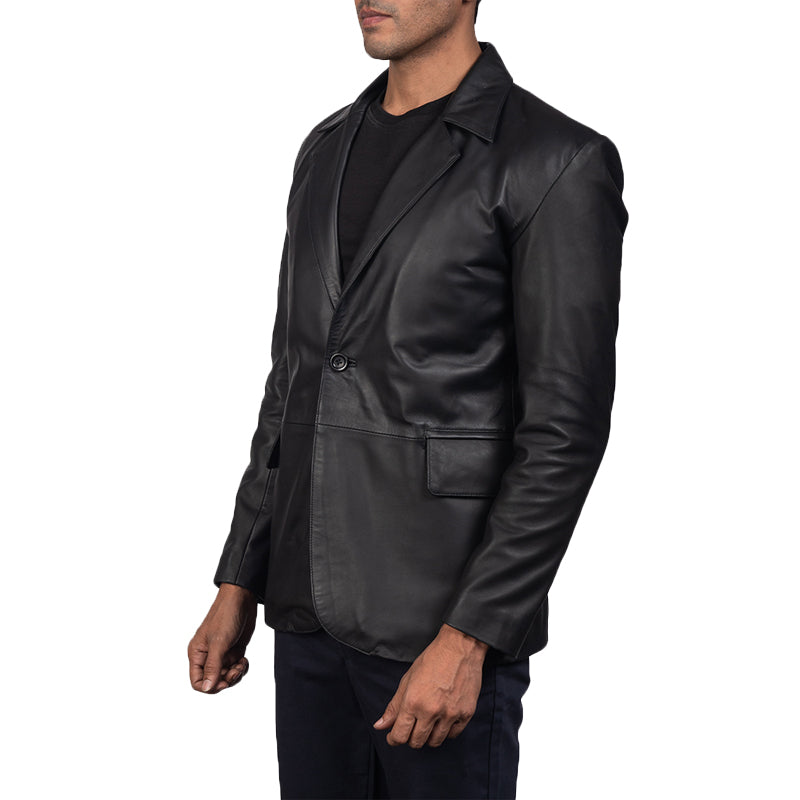 Astaire Leather Blazer