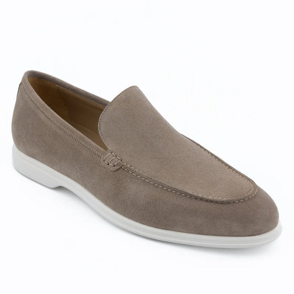 Premium Suede Leather Loafer For Men - Beige