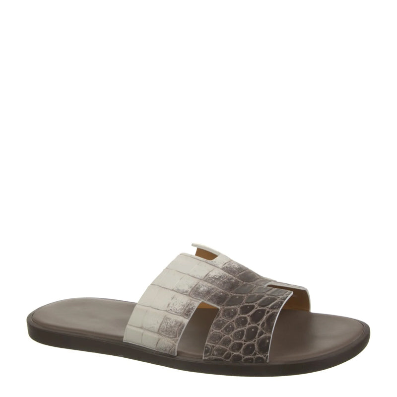 Luxury Croco Leather Oran Sandals