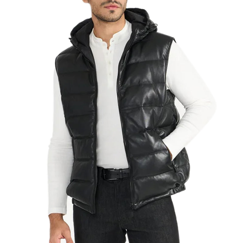 Black Bryan Men's Leather Jacket