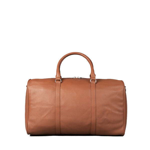 Darrio Leather Duffle Bag - Brown