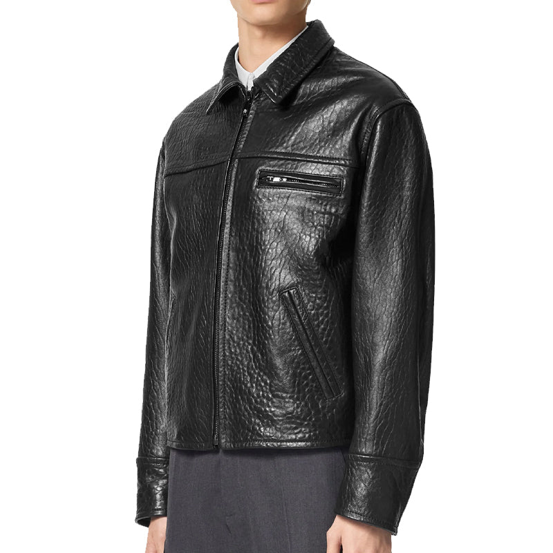 Insignia Bound Leather Jacket