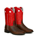 Crimson Red & Brown