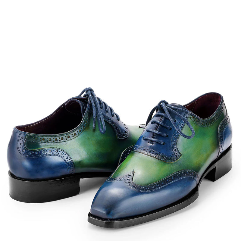 Leather Handmade Wingtip Oxford Shoes