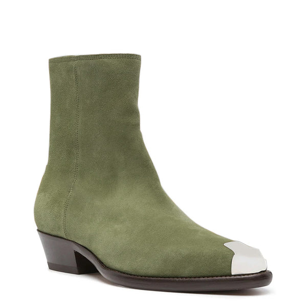 Adnae Suede Ankle Boots - Green