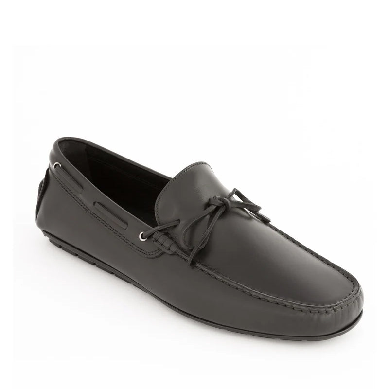 Patent Slip On Leather Black Loafer