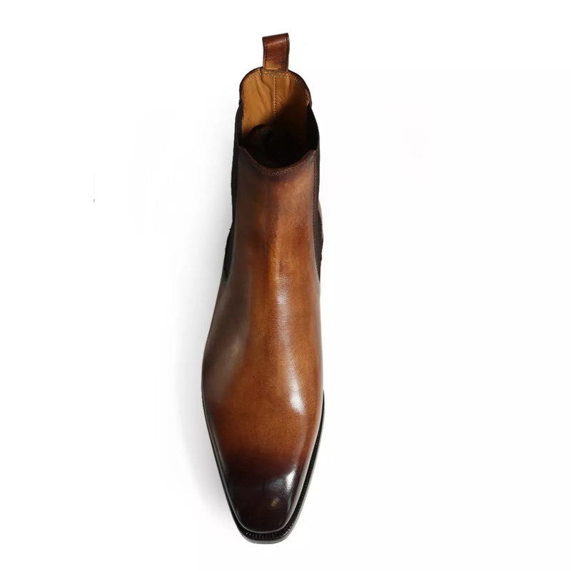 Premium Pure Solid Leather Chelsea Boots
