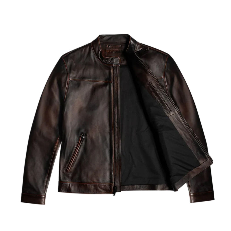 Pelle Scamosciata Jacket Walnut