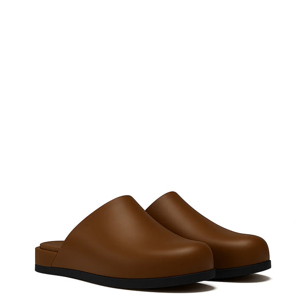 Luxe Leather Men Italian Mule