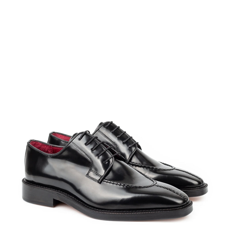 Polished Shiny Leather Formal Derby Shoes