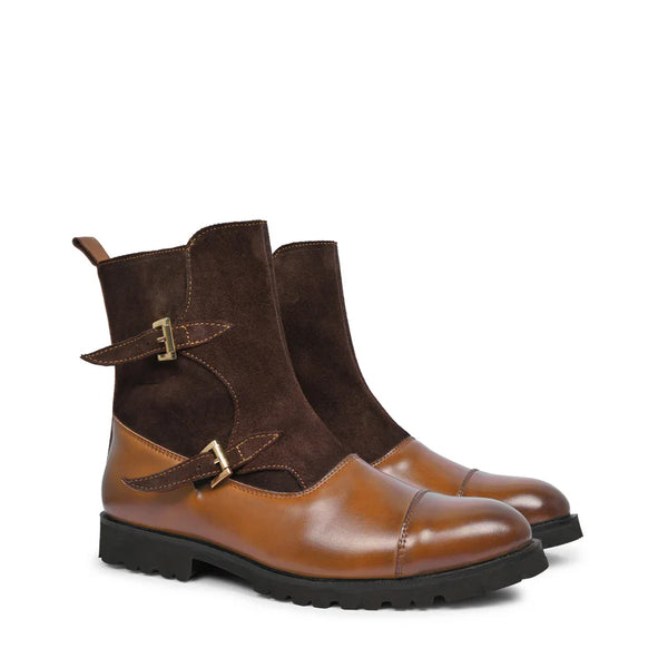 Radiant Ray Boots - Tan & Brown