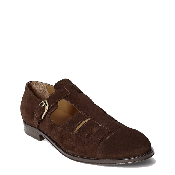 Suede Leather Closed Toe Fisherman Sandal