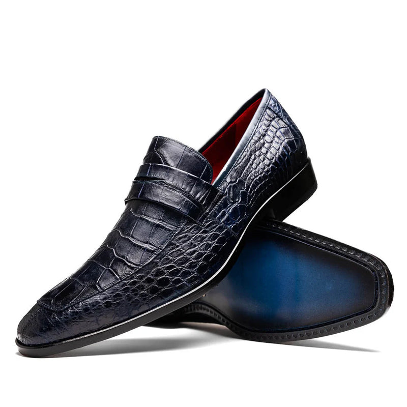 Crocoman Premium Leather Loafers