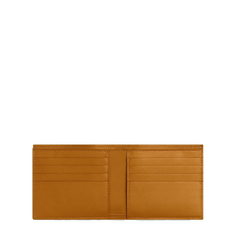 Leather Double Fold Bifold Olive Green Wallet